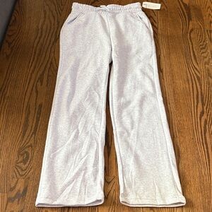 Comfortable Gray Wide Leg Sweatpants
